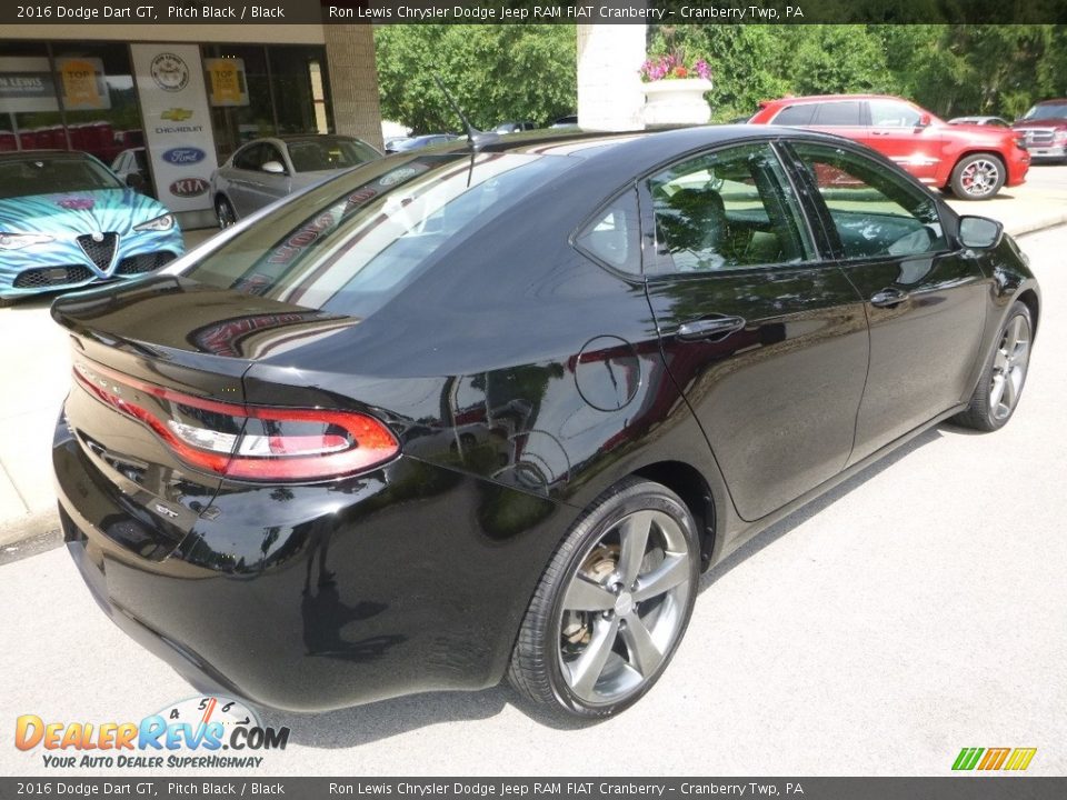 2016 Dodge Dart GT Pitch Black / Black Photo #8