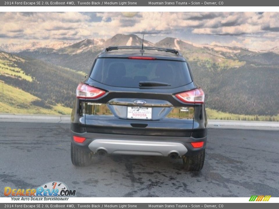 2014 Ford Escape SE 2.0L EcoBoost 4WD Tuxedo Black / Medium Light Stone Photo #9