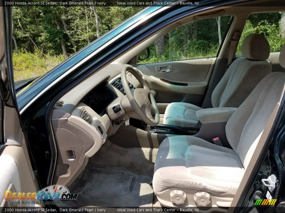 2000 Honda Accord SE Sedan Dark Emerald Pearl / Ivory Photo #12