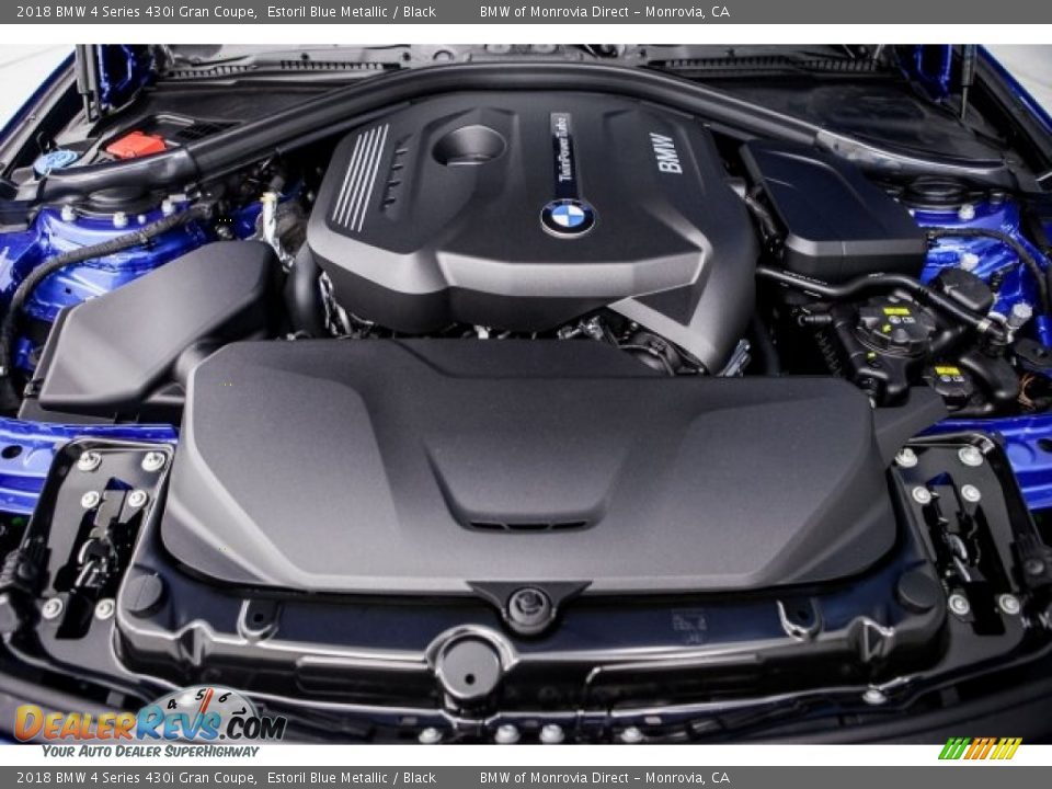 2018 BMW 4 Series 430i Gran Coupe Estoril Blue Metallic / Black Photo #8