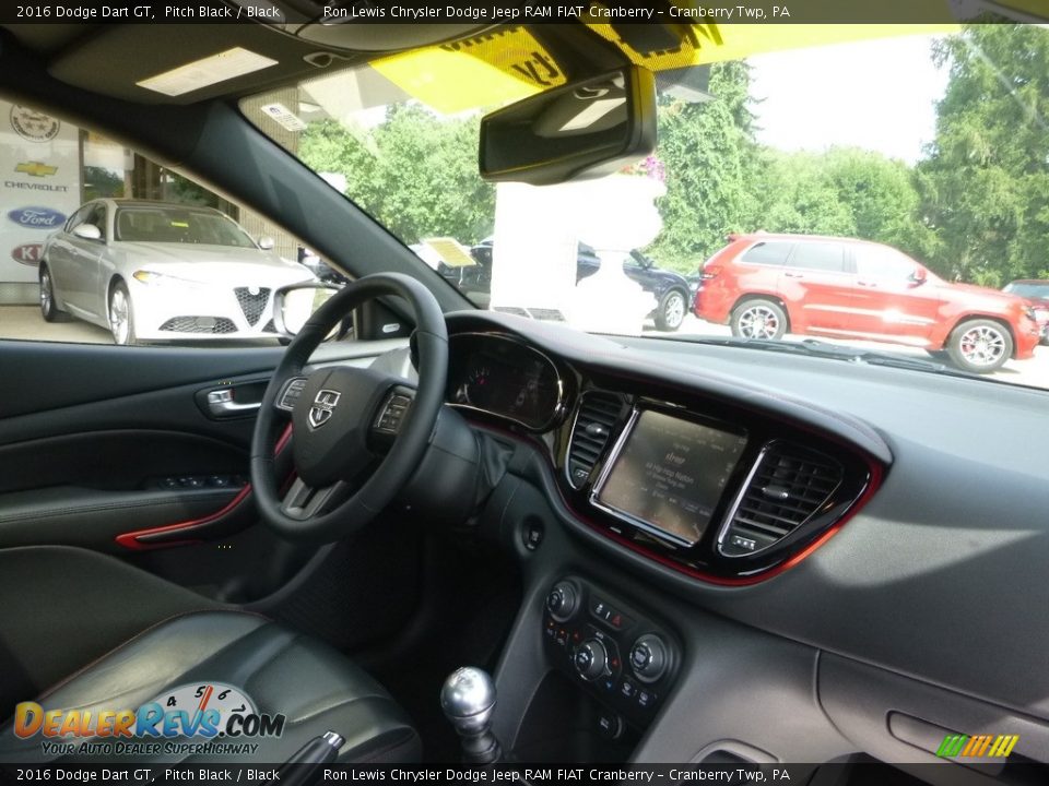 2016 Dodge Dart GT Pitch Black / Black Photo #11