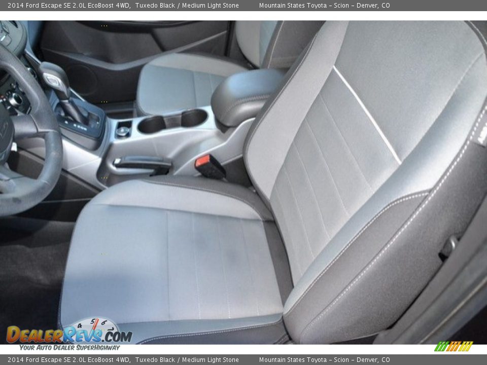 2014 Ford Escape SE 2.0L EcoBoost 4WD Tuxedo Black / Medium Light Stone Photo #11