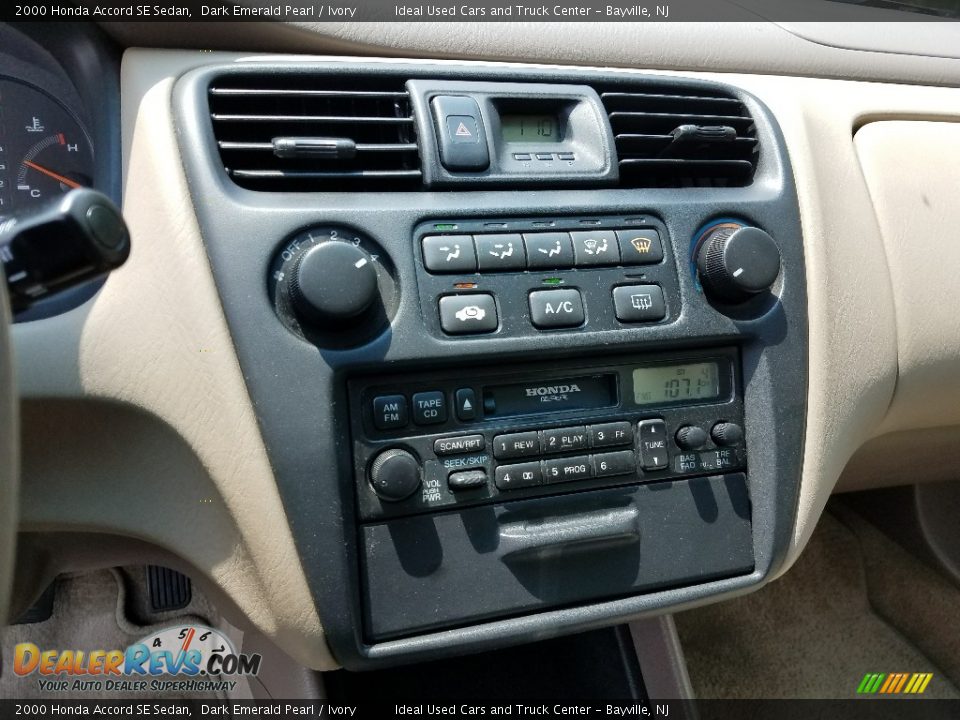2000 Honda Accord SE Sedan Dark Emerald Pearl / Ivory Photo #14