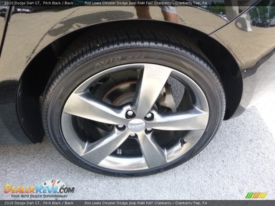 2016 Dodge Dart GT Pitch Black / Black Photo #13