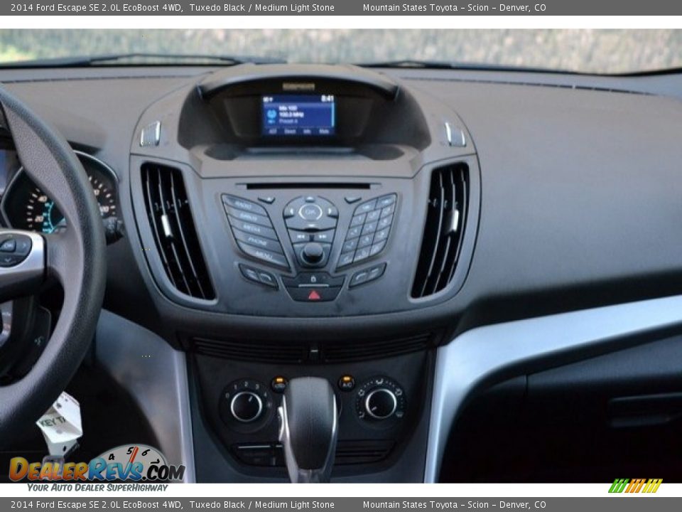 2014 Ford Escape SE 2.0L EcoBoost 4WD Tuxedo Black / Medium Light Stone Photo #14