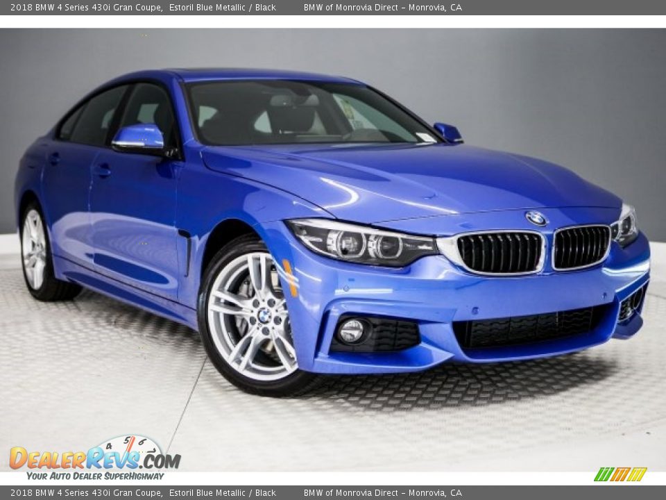 2018 BMW 4 Series 430i Gran Coupe Estoril Blue Metallic / Black Photo #12