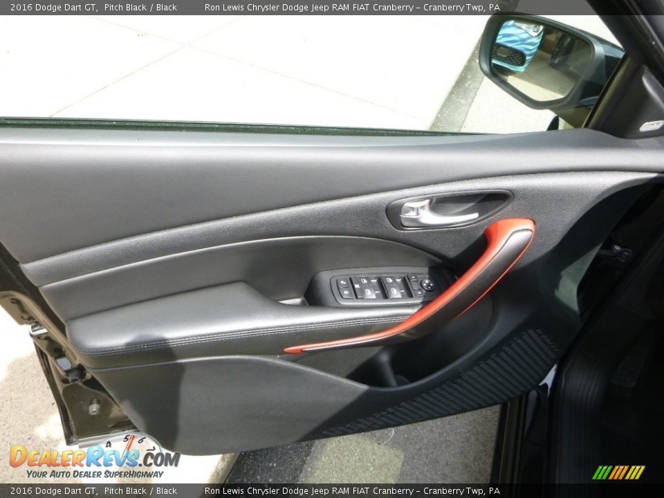 2016 Dodge Dart GT Pitch Black / Black Photo #14