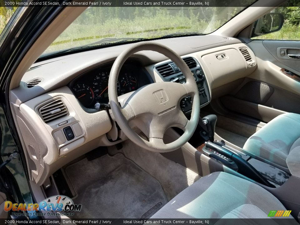 2000 Honda Accord SE Sedan Dark Emerald Pearl / Ivory Photo #16
