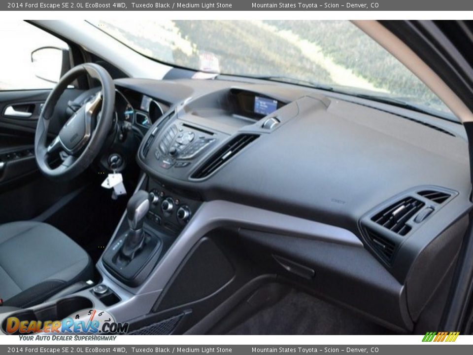 2014 Ford Escape SE 2.0L EcoBoost 4WD Tuxedo Black / Medium Light Stone Photo #16
