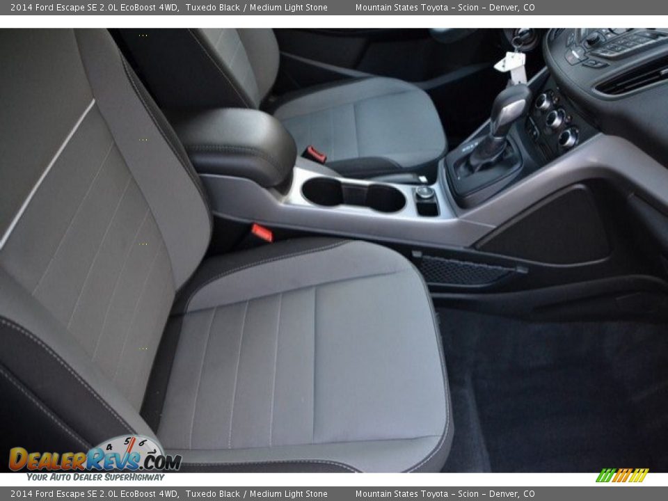 2014 Ford Escape SE 2.0L EcoBoost 4WD Tuxedo Black / Medium Light Stone Photo #17