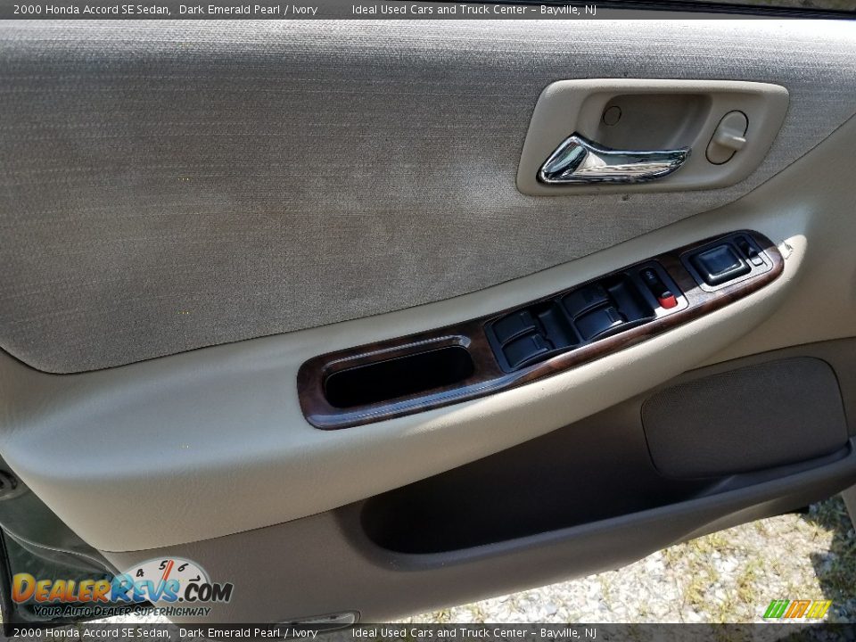 2000 Honda Accord SE Sedan Dark Emerald Pearl / Ivory Photo #17