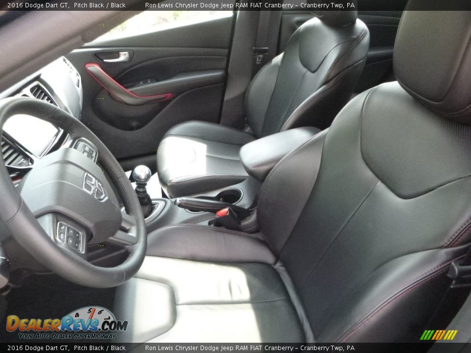 2016 Dodge Dart GT Pitch Black / Black Photo #16