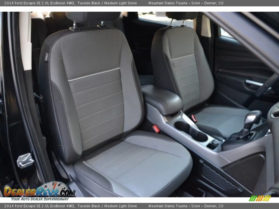 2014 Ford Escape SE 2.0L EcoBoost 4WD Tuxedo Black / Medium Light Stone Photo #18