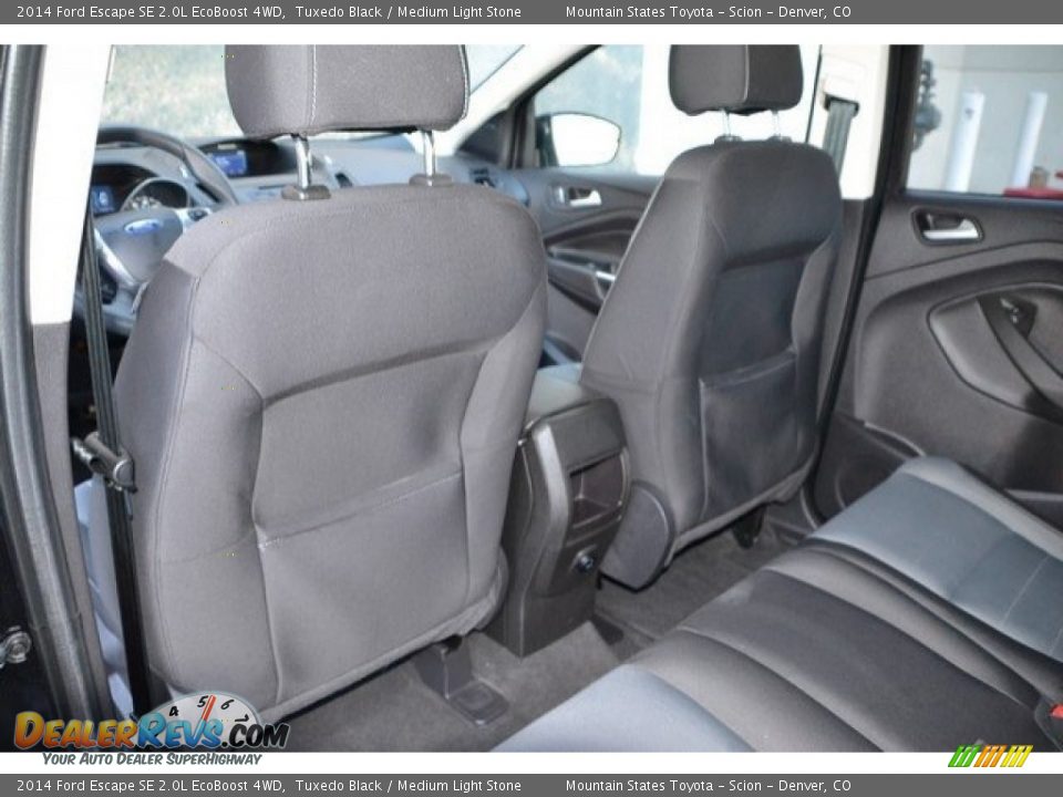 2014 Ford Escape SE 2.0L EcoBoost 4WD Tuxedo Black / Medium Light Stone Photo #19