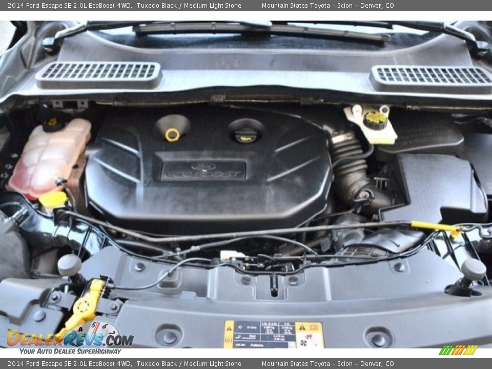 2014 Ford Escape SE 2.0L EcoBoost 4WD Tuxedo Black / Medium Light Stone Photo #27