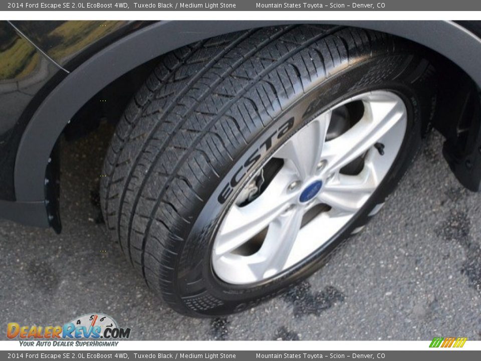 2014 Ford Escape SE 2.0L EcoBoost 4WD Tuxedo Black / Medium Light Stone Photo #28