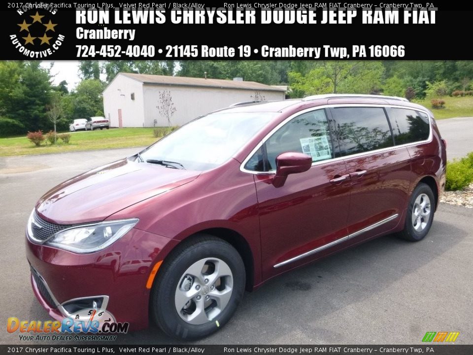2017 Chrysler Pacifica Touring L Plus Velvet Red Pearl / Black/Alloy Photo #1
