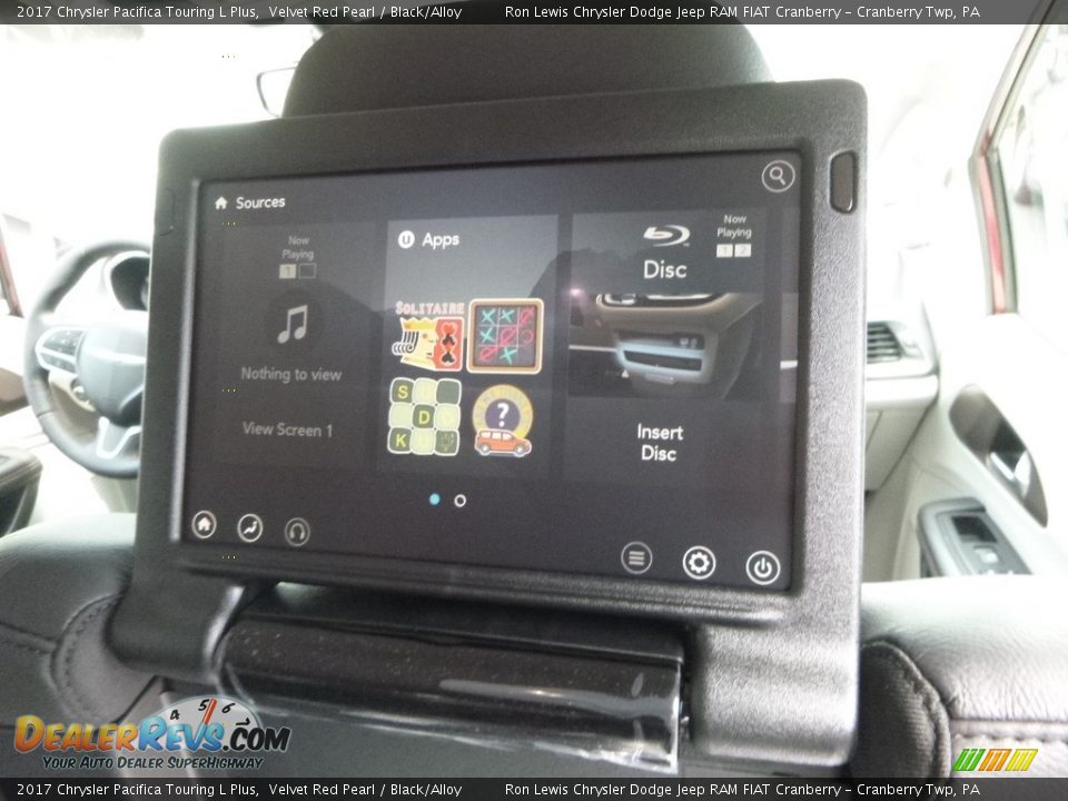 2017 Chrysler Pacifica Touring L Plus Velvet Red Pearl / Black/Alloy Photo #13