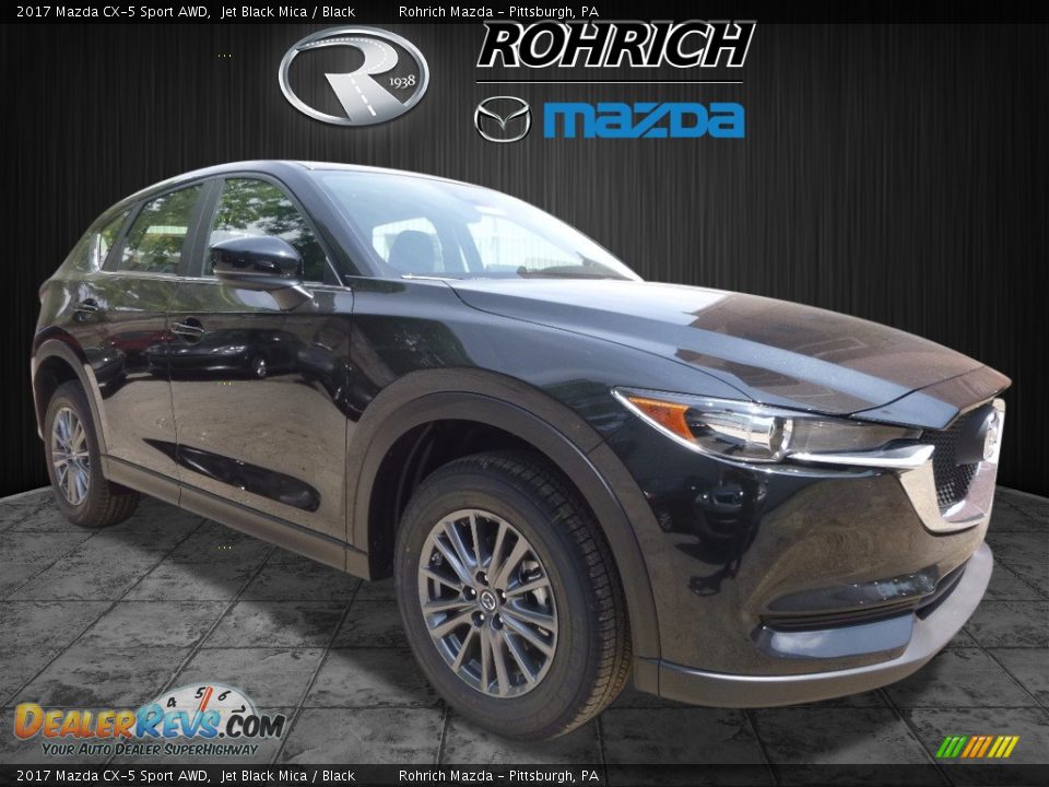 2017 Mazda CX-5 Sport AWD Jet Black Mica / Black Photo #1