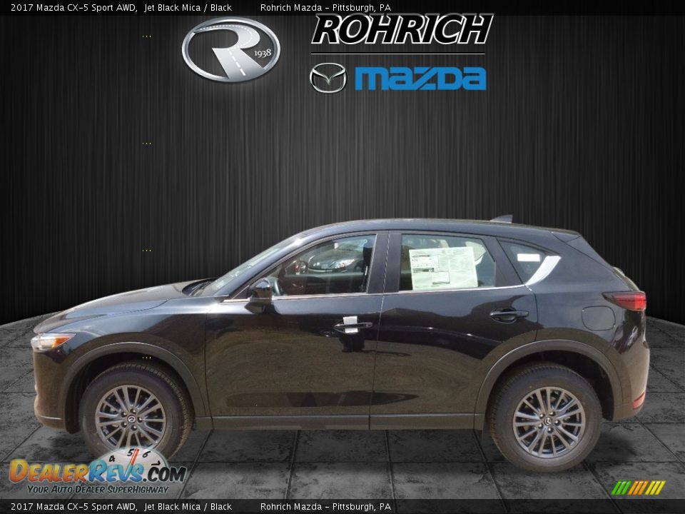 2017 Mazda CX-5 Sport AWD Jet Black Mica / Black Photo #3