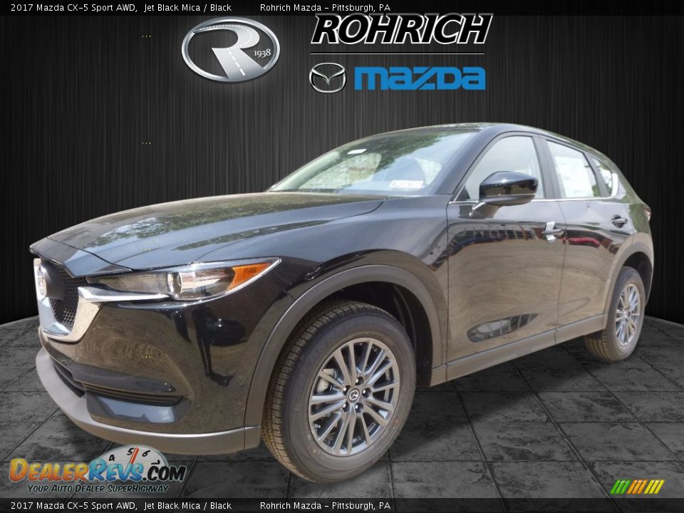 2017 Mazda CX-5 Sport AWD Jet Black Mica / Black Photo #4