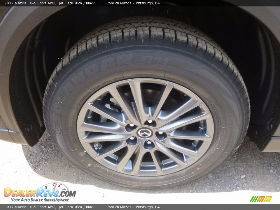 2017 Mazda CX-5 Sport AWD Jet Black Mica / Black Photo #5