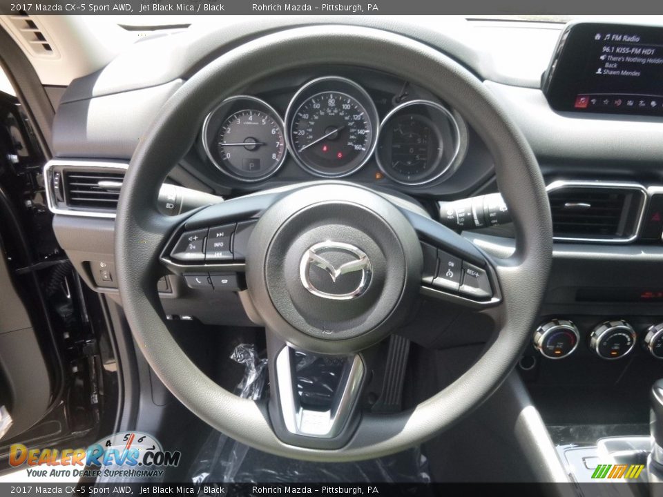 2017 Mazda CX-5 Sport AWD Jet Black Mica / Black Photo #12
