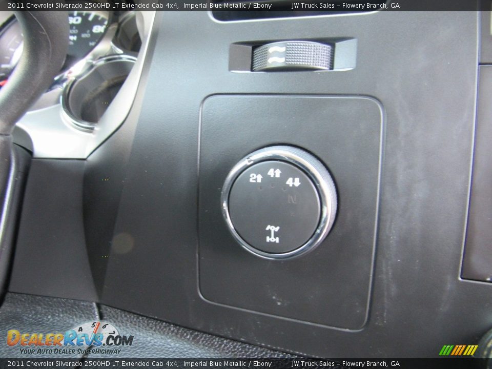2011 Chevrolet Silverado 2500HD LT Extended Cab 4x4 Imperial Blue Metallic / Ebony Photo #25