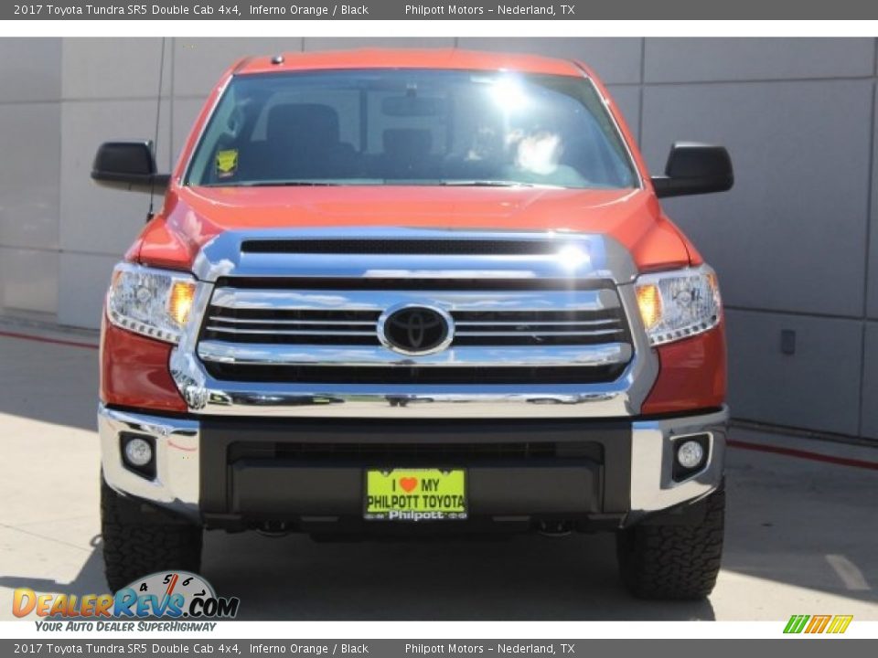 2017 Toyota Tundra SR5 Double Cab 4x4 Inferno Orange / Black Photo #2
