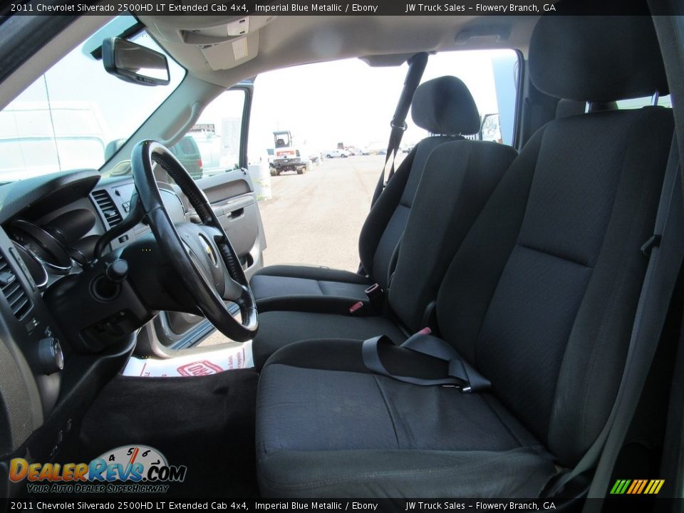 2011 Chevrolet Silverado 2500HD LT Extended Cab 4x4 Imperial Blue Metallic / Ebony Photo #28