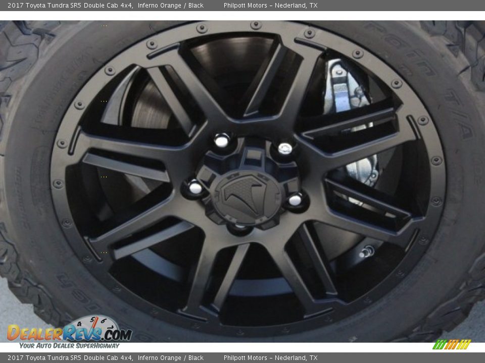2017 Toyota Tundra SR5 Double Cab 4x4 Inferno Orange / Black Photo #5