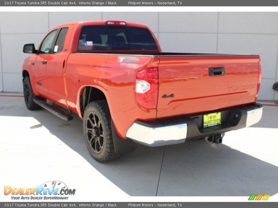 2017 Toyota Tundra SR5 Double Cab 4x4 Inferno Orange / Black Photo #6