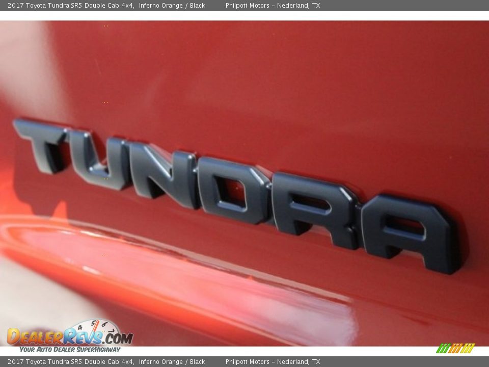 2017 Toyota Tundra SR5 Double Cab 4x4 Inferno Orange / Black Photo #8