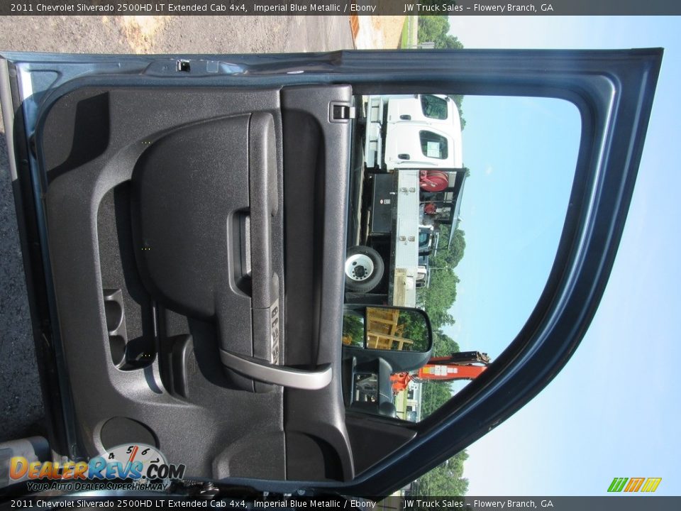 2011 Chevrolet Silverado 2500HD LT Extended Cab 4x4 Imperial Blue Metallic / Ebony Photo #31
