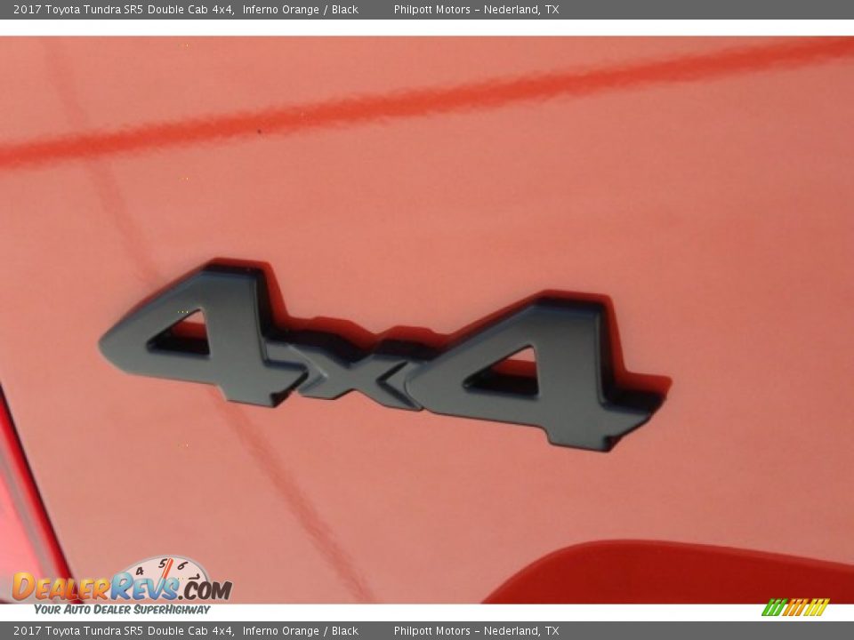 2017 Toyota Tundra SR5 Double Cab 4x4 Inferno Orange / Black Photo #10