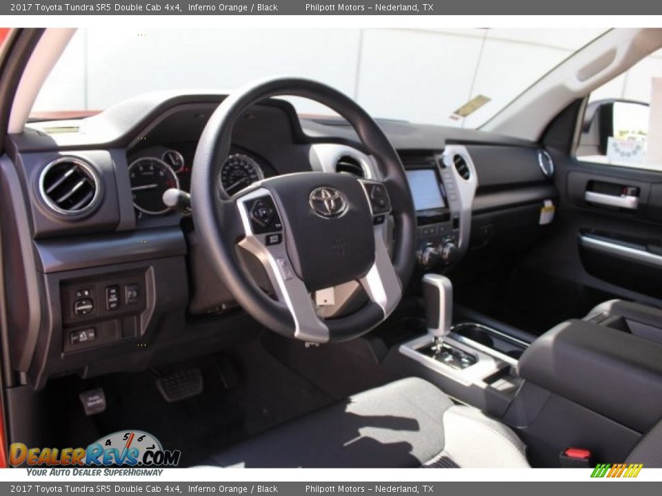 2017 Toyota Tundra SR5 Double Cab 4x4 Inferno Orange / Black Photo #12