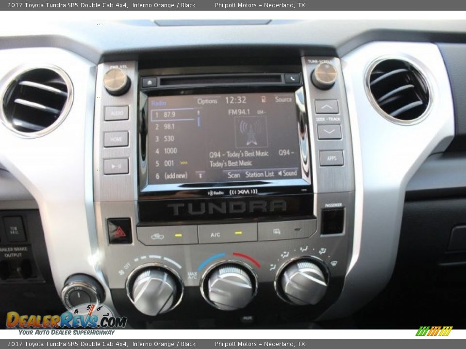 2017 Toyota Tundra SR5 Double Cab 4x4 Inferno Orange / Black Photo #16