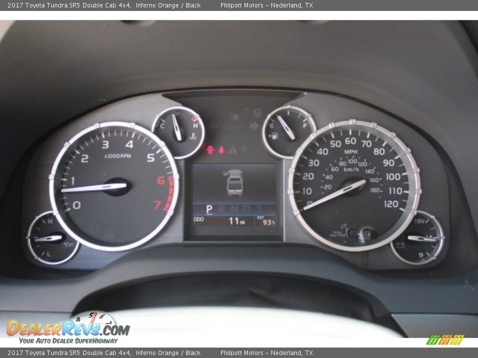 2017 Toyota Tundra SR5 Double Cab 4x4 Inferno Orange / Black Photo #22