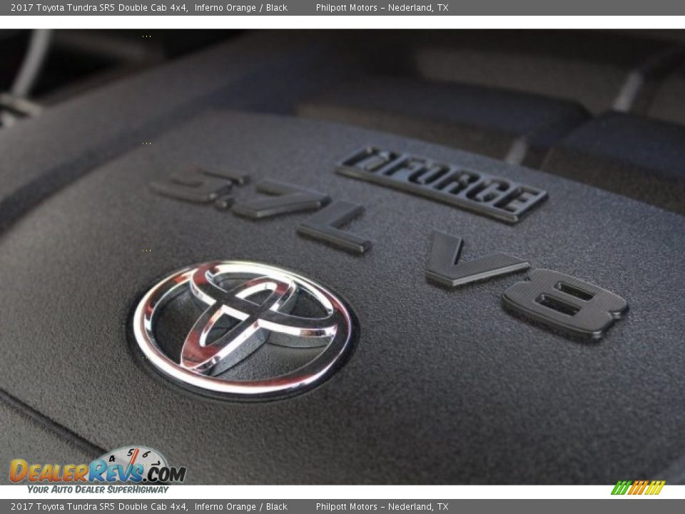 2017 Toyota Tundra SR5 Double Cab 4x4 Inferno Orange / Black Photo #30