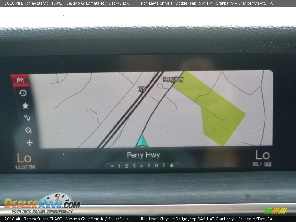 2018 Alfa Romeo Stelvio Ti AWD Vesuvio Gray Metallic / Black/Black Photo #25