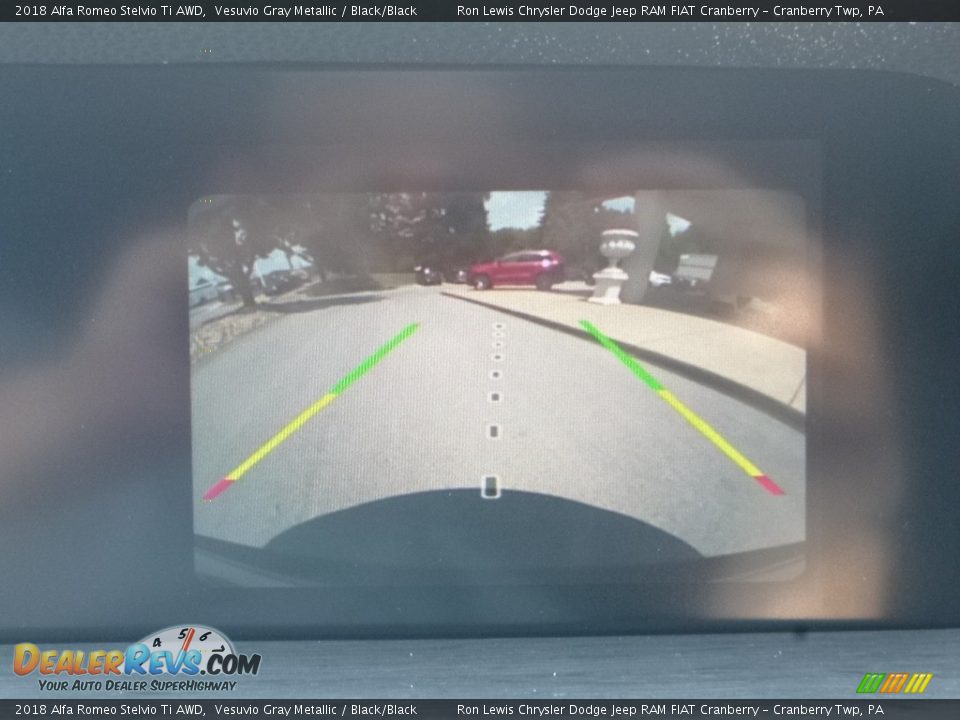 2018 Alfa Romeo Stelvio Ti AWD Vesuvio Gray Metallic / Black/Black Photo #26