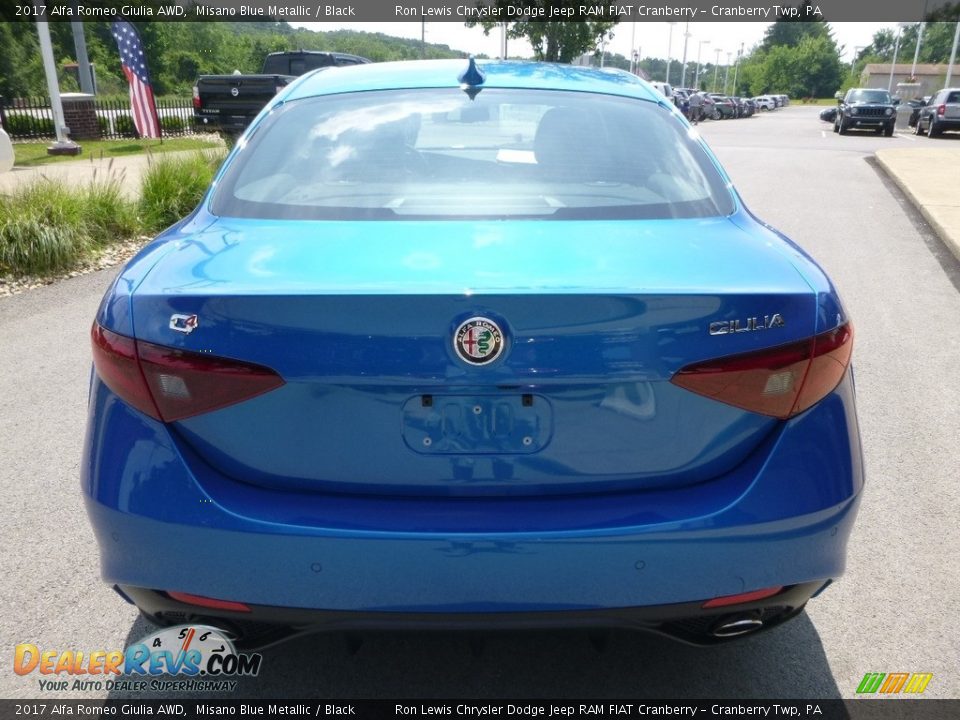 2017 Alfa Romeo Giulia AWD Misano Blue Metallic / Black Photo #5