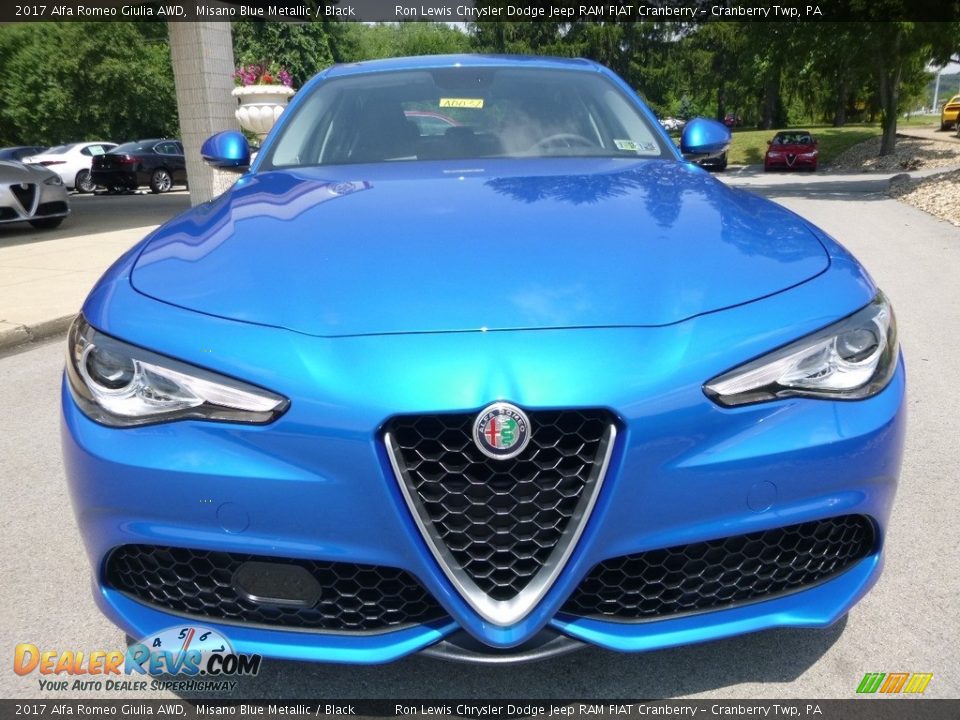2017 Alfa Romeo Giulia AWD Misano Blue Metallic / Black Photo #10