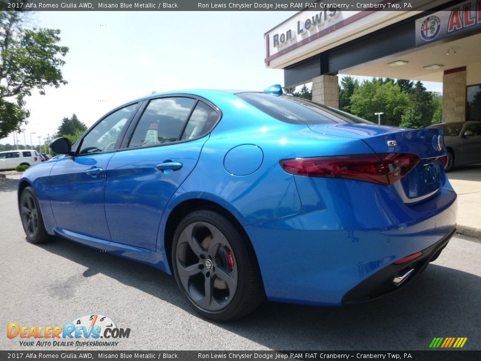 2017 Alfa Romeo Giulia AWD Misano Blue Metallic / Black Photo #11