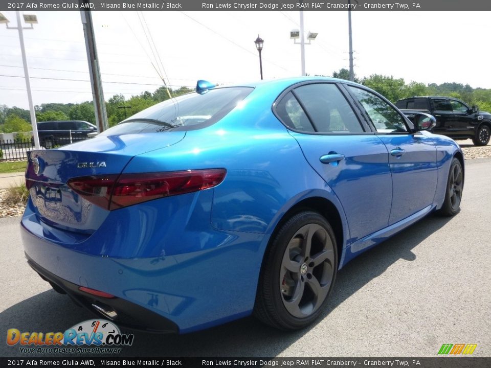 2017 Alfa Romeo Giulia AWD Misano Blue Metallic / Black Photo #12