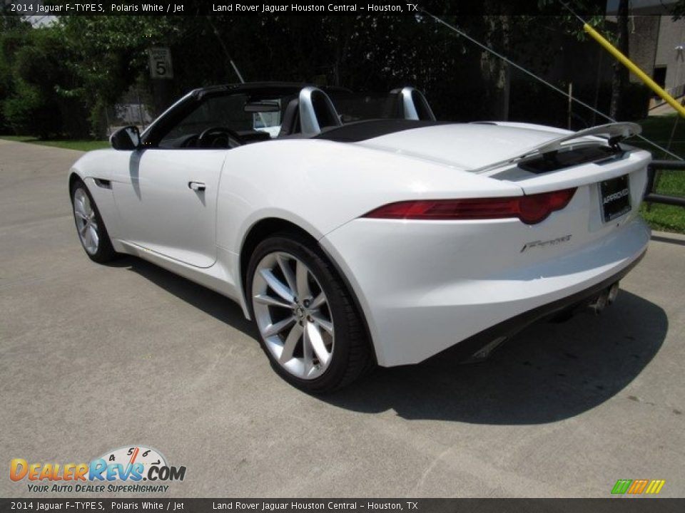 2014 Jaguar F-TYPE S Polaris White / Jet Photo #12