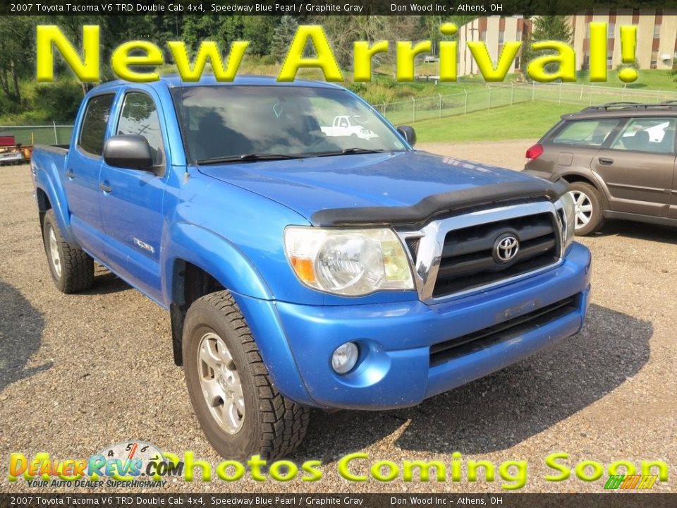 2007 Toyota Tacoma V6 TRD Double Cab 4x4 Speedway Blue Pearl / Graphite Gray Photo #1