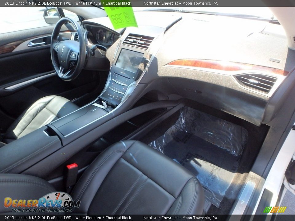 2013 Lincoln MKZ 2.0L EcoBoost FWD White Platinum / Charcoal Black Photo #15
