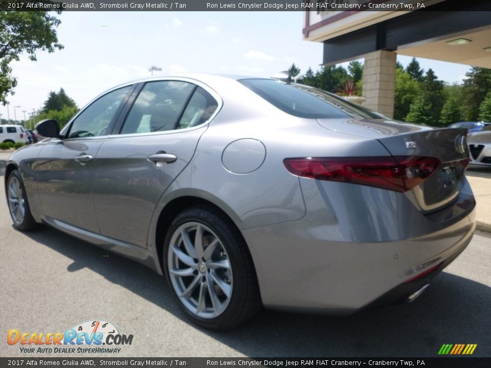 2017 Alfa Romeo Giulia AWD Stromboli Gray Metallic / Tan Photo #5