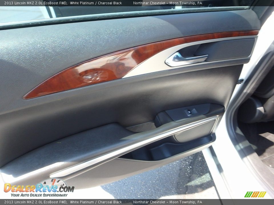 2013 Lincoln MKZ 2.0L EcoBoost FWD White Platinum / Charcoal Black Photo #23